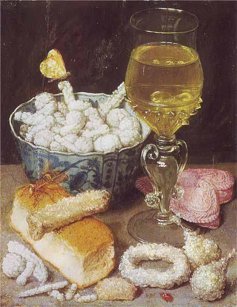 Georg Flegel Stilleben mit Brot und Zuckerwerk